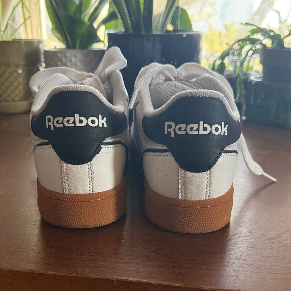 Reebok Club C White and Black Women's Shoes - Picture 4 of 9